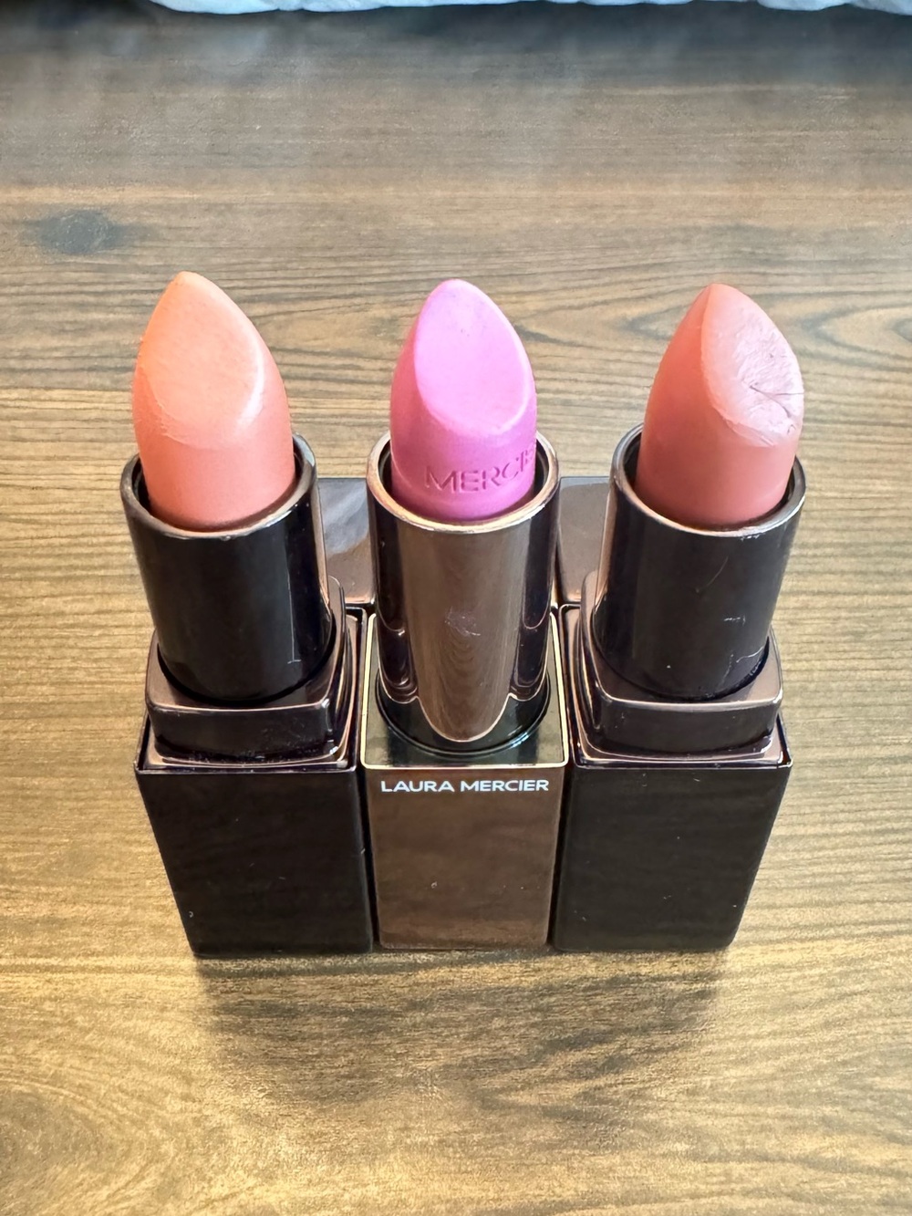 Laura mercier Trio Lipstick Set — Pink and Two Peach-Nude Shades